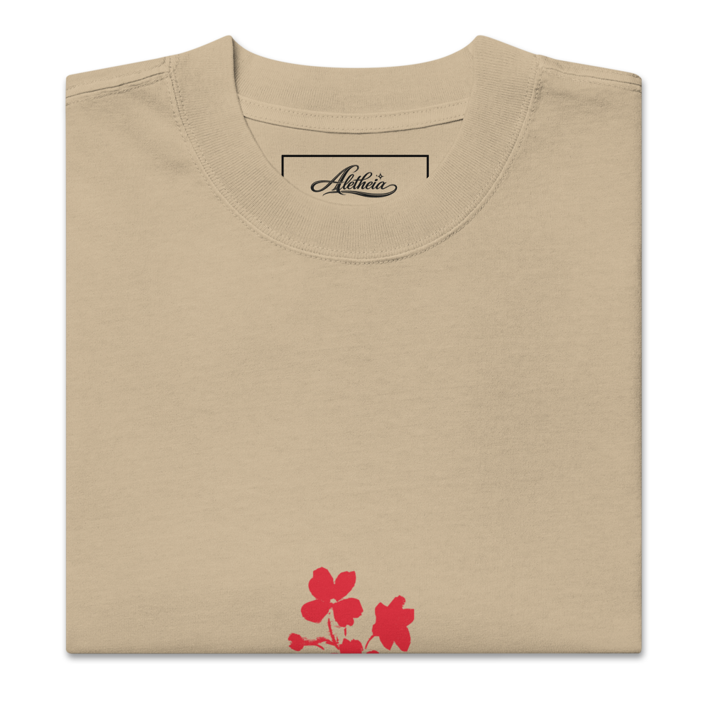 Florecer en Silencio – Camiseta Vintage (Dorada)